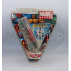 Marvel Heroes Super Color Pen Giochi Preziosi – Penna Multicolore con Mini Personaggi Marvel Blister Vintage Sigillato