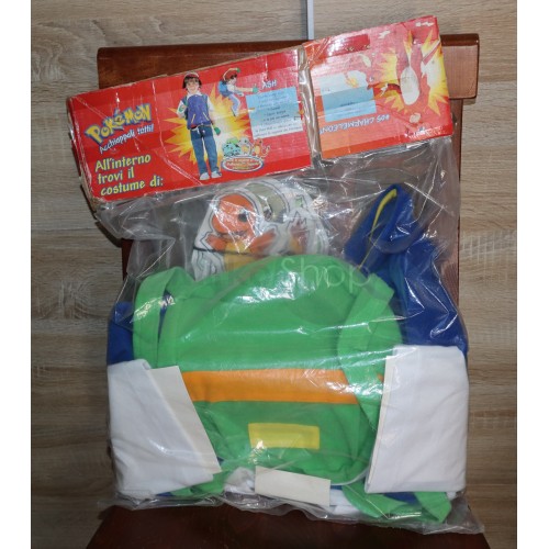 Ash, Pokemon ,costume ,vestito di carnevale, 1999 ,Giochi Preziosi ,raro