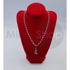 Giovanni Raspini collana con ciondolo  L con angelo