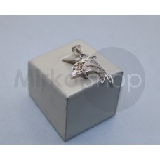 Delfino ciondolo da collana  filigrana sarda argento 925 