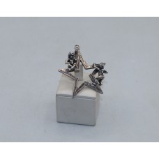 Giovanni Raspini ciondolo da collana stella con angeli putti 