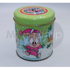 Panettoncino Battistero barattolo in latta da collezione anni 90 I fantastici Tiny Tiny Toon Warner Bros 