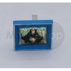 Quadro con scimmia gomma gommina vintage profumata da collezione lenticolare olografica