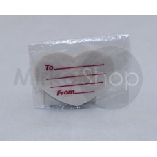 Cuore gommina gomma profumata vintage sigillata Seed