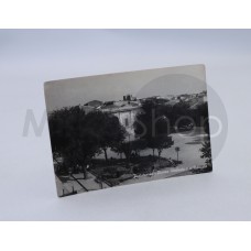 Porto Torres piazza Umberto I e mercato cartolina Sardegna viaggiata con francobollo