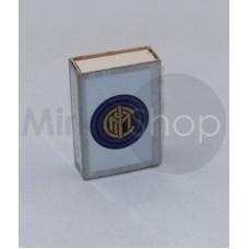 Inter  porta fiammiferi in metallo  con fiammiferi svedesi  Focodoro  raro 