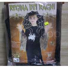 Costume di carnevale regina dei ragni Paolo Fiori 7/9 anni 