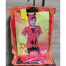 Costume di carnevale Diavoletta Paolo Fiori 3/4 anni