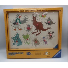 Bianca e Barnie in Australia  puzzle in legno Ravensburger da 10 pezzi 1996 Disney 