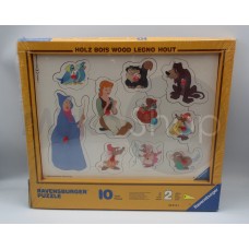 Cenerentola e i suoi amici puzzle in legno Ravensburger da 10 pezzi 1996 Disney 