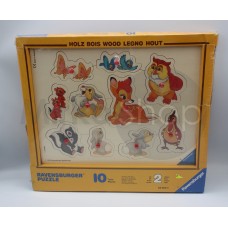 Bambi e i suoi amici puzzle in legno Ravensburger da 10 pezzi 1996 Disney 