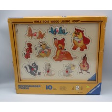 Bambi e i suoi amici puzzle in legno Ravensburger da 10 pezzi 1996 Disney 