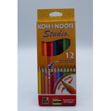 Astuccio 12 MATITE COLORATE STUDIO GOLD KOH.I.NOOR PERSONALIZZABILI CON TEMPERINO Astuccio 12 MATITE COLORATE STUDIO GOLD KOH.I.NOOR PERSONALIZZABILI CON TEMPERINO