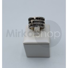 Tuum anello 7 in argento brunito misura 18 