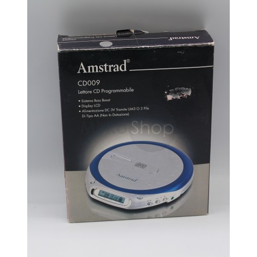 Amstrad, CD 009, lettore cd portatile, compact disc, nuovo