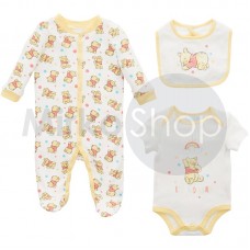 Winnie the Pooh set regalo body tutina bavaglino Disney 3 6 mesi 
