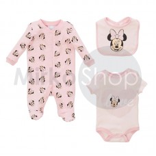 Minnie Mouse set regalo body tutina bavaglino Disney 6 9  mesi 