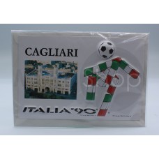  CAGLIARI CAMPIONATI MONDIALI DI CALCIO CARTOLINA  ITALIA 1990 NUOVA RARA 