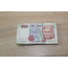 Banknote 1000 lire Maria Montessori  circulated original
