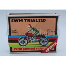 MINIATURA SWM TRIAL 320 GRISONI RARA NUOVA CON PILOTA 