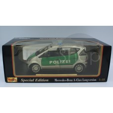 Mercedes Benz Classe A versione lunga Polizei della Maisto in metallo scala 1:18