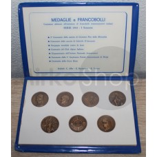 Medaglie e francobolli serie Vaticano 1963 primo semestre 